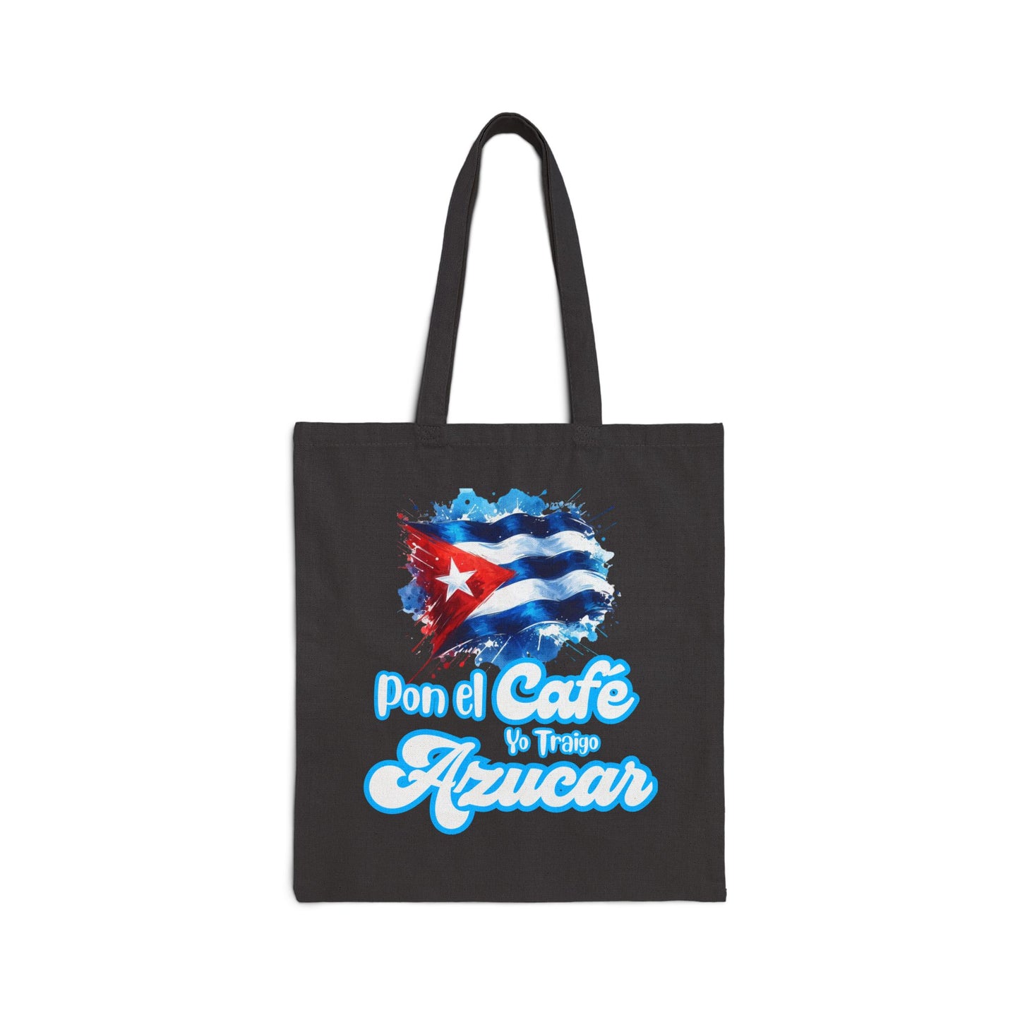Tote Bag, Bolsa Negra Cubana - Pon el Café Yo Traigo Azucar, Gift for Coffee Lovers, Beach bag