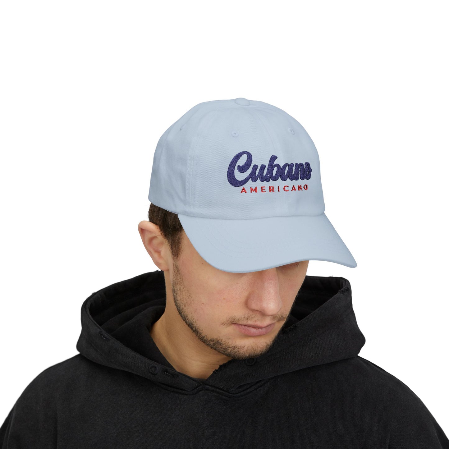 Classic Dad Cap with 'Cubano Americano' Embroidery