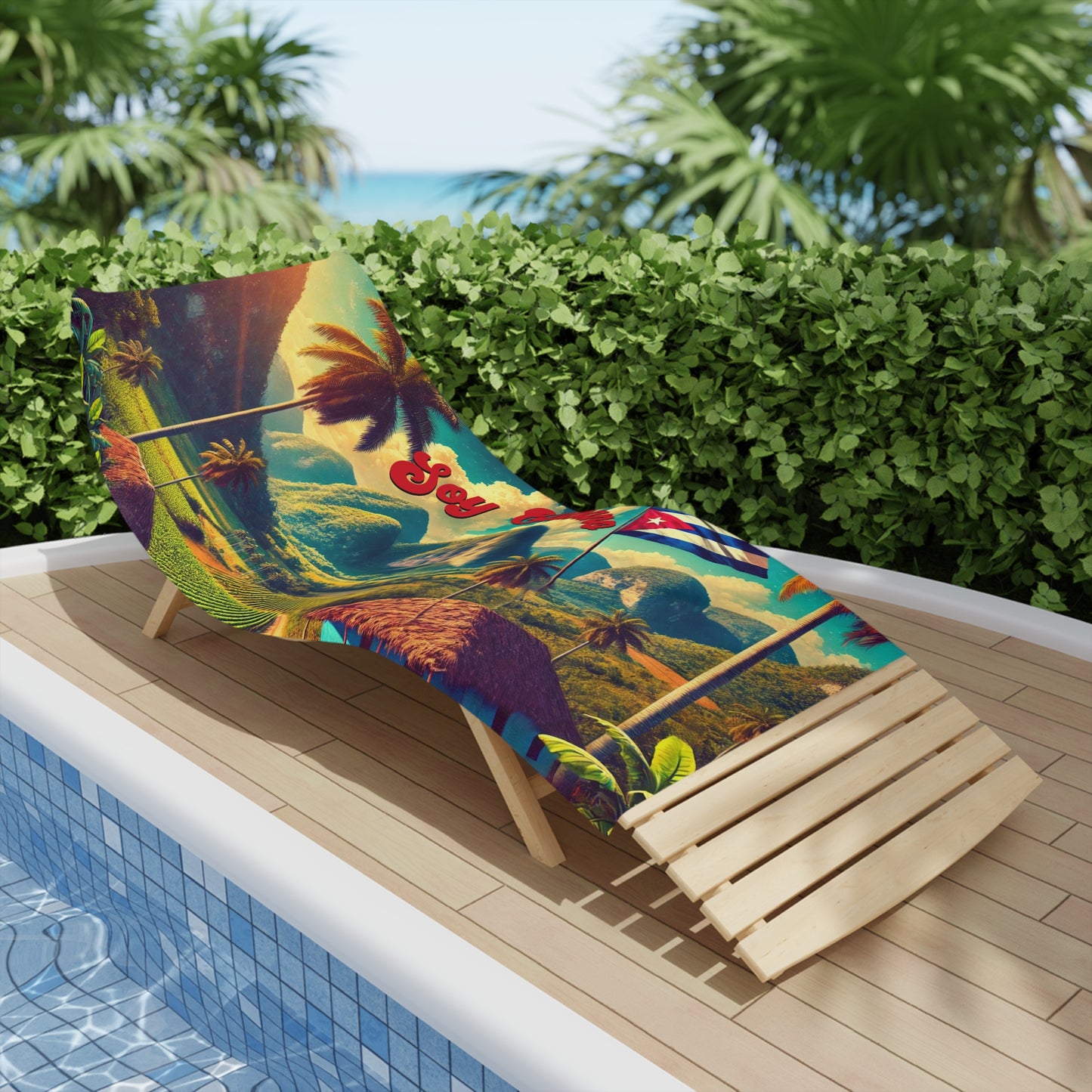 Cuban Beach Towel – "Soy Cubano" Soy Cubano – Raíces que No Se Borran