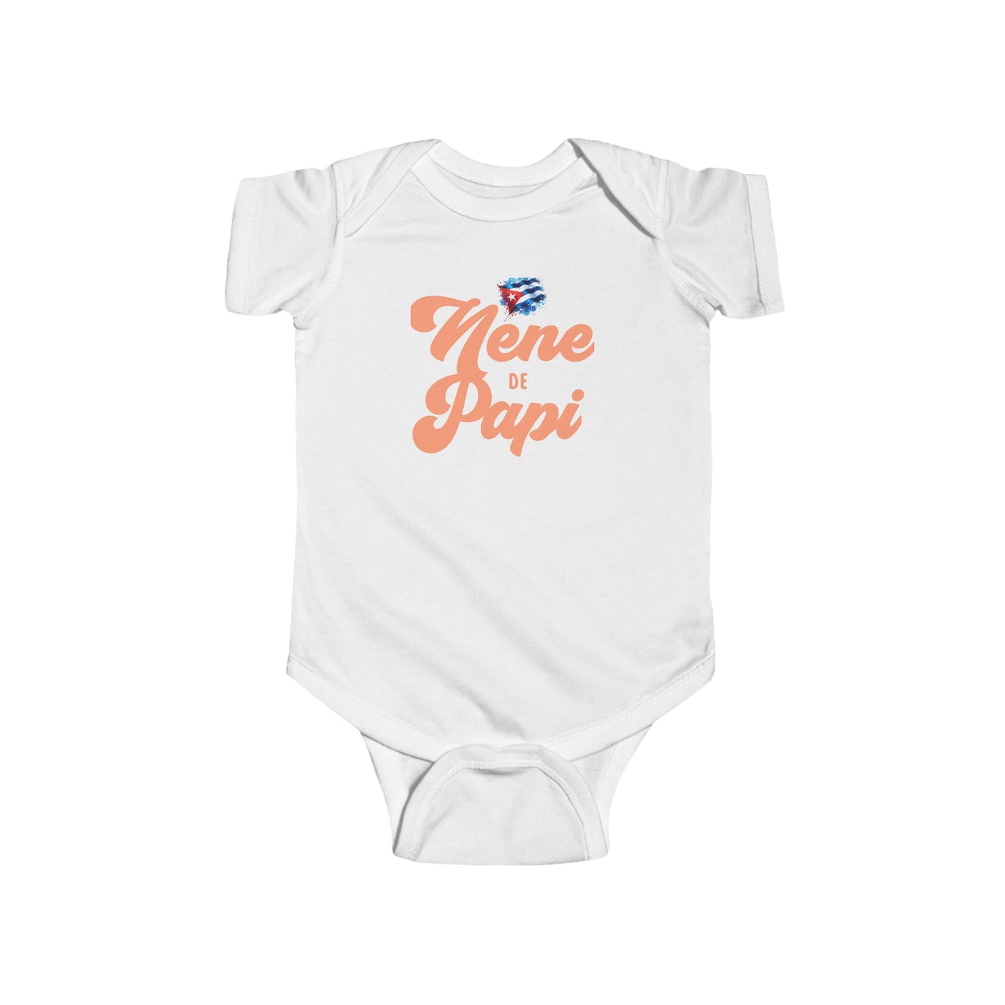 Baby Bodysuit, Monito Manga Corta - La Nene de Papi con Sabor Cubano