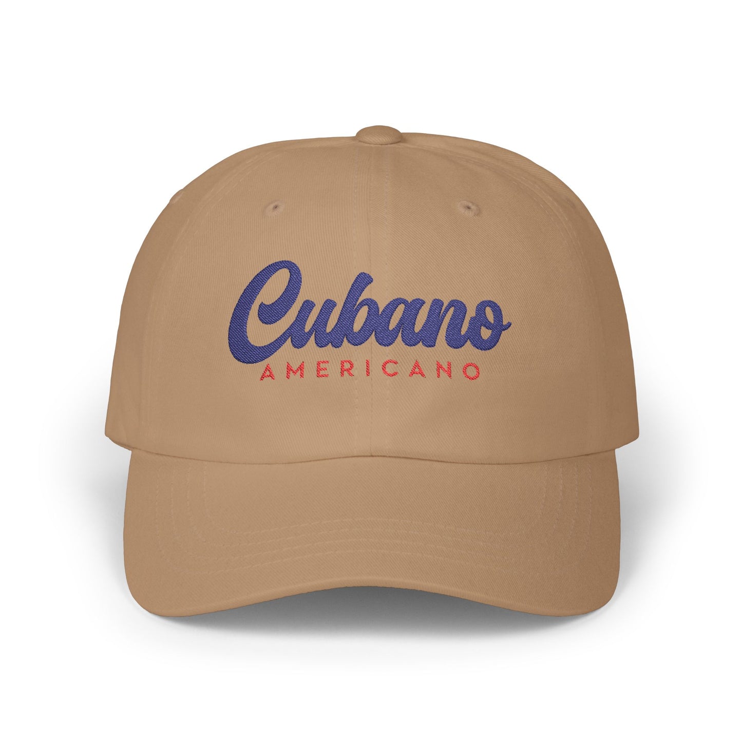 Classic Dad Cap with 'Cubano Americano' Embroidery