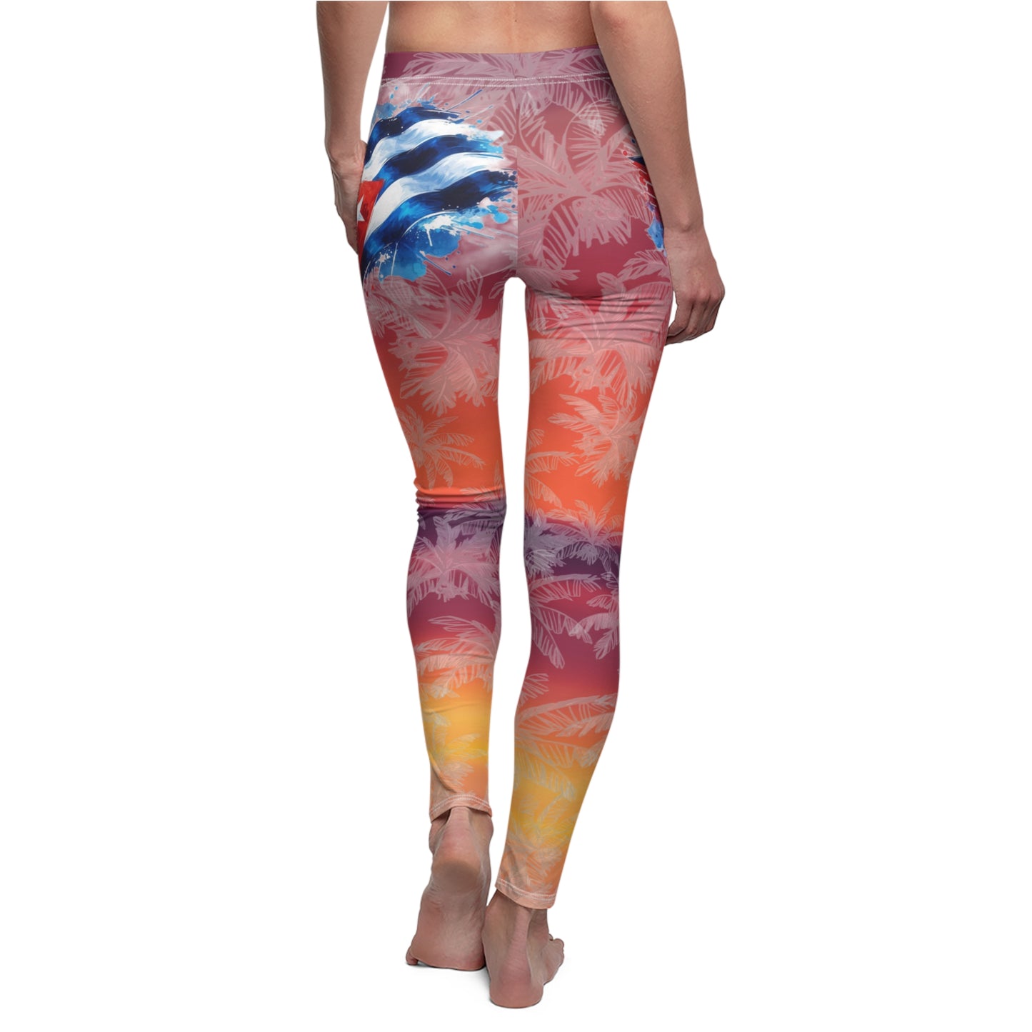 Leggins Estilo Cubano – Tropicales y Casual para Amantes del Sol y la Playa