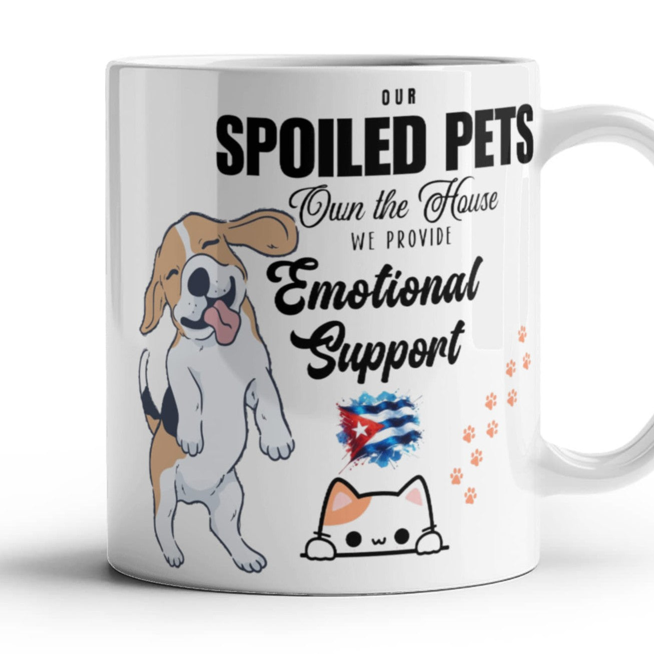 Ceramic Mug Custom-made – Spoiled Pets Own the House