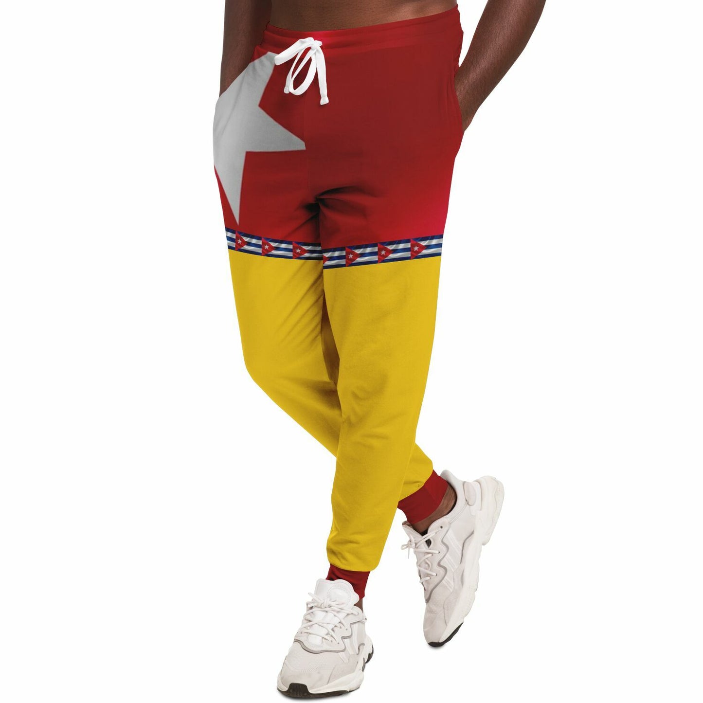 Jogger Pants Cubano – Orgullo que Camina, Yellow Bottom