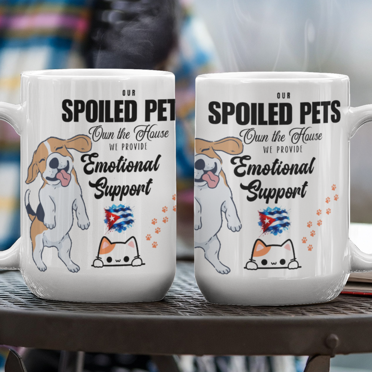 Ceramic Mug Custom-made – Spoiled Pets Own the House
