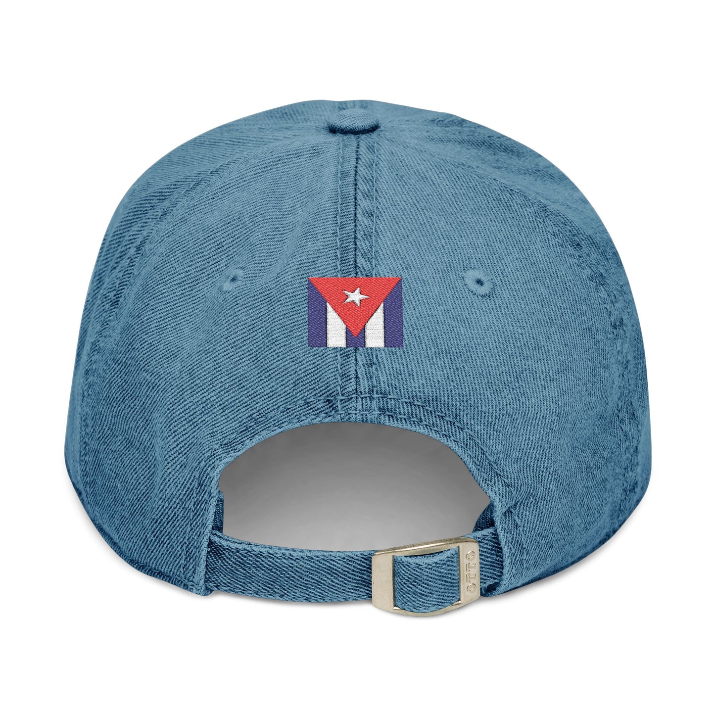 Gorra de Denim Bordada con Estilo – Para los que Aman a Cuba