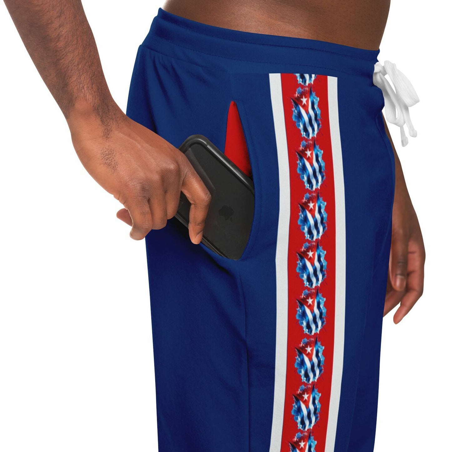 Jogger Pants Cubano – Orgullo que Camina, Blue color