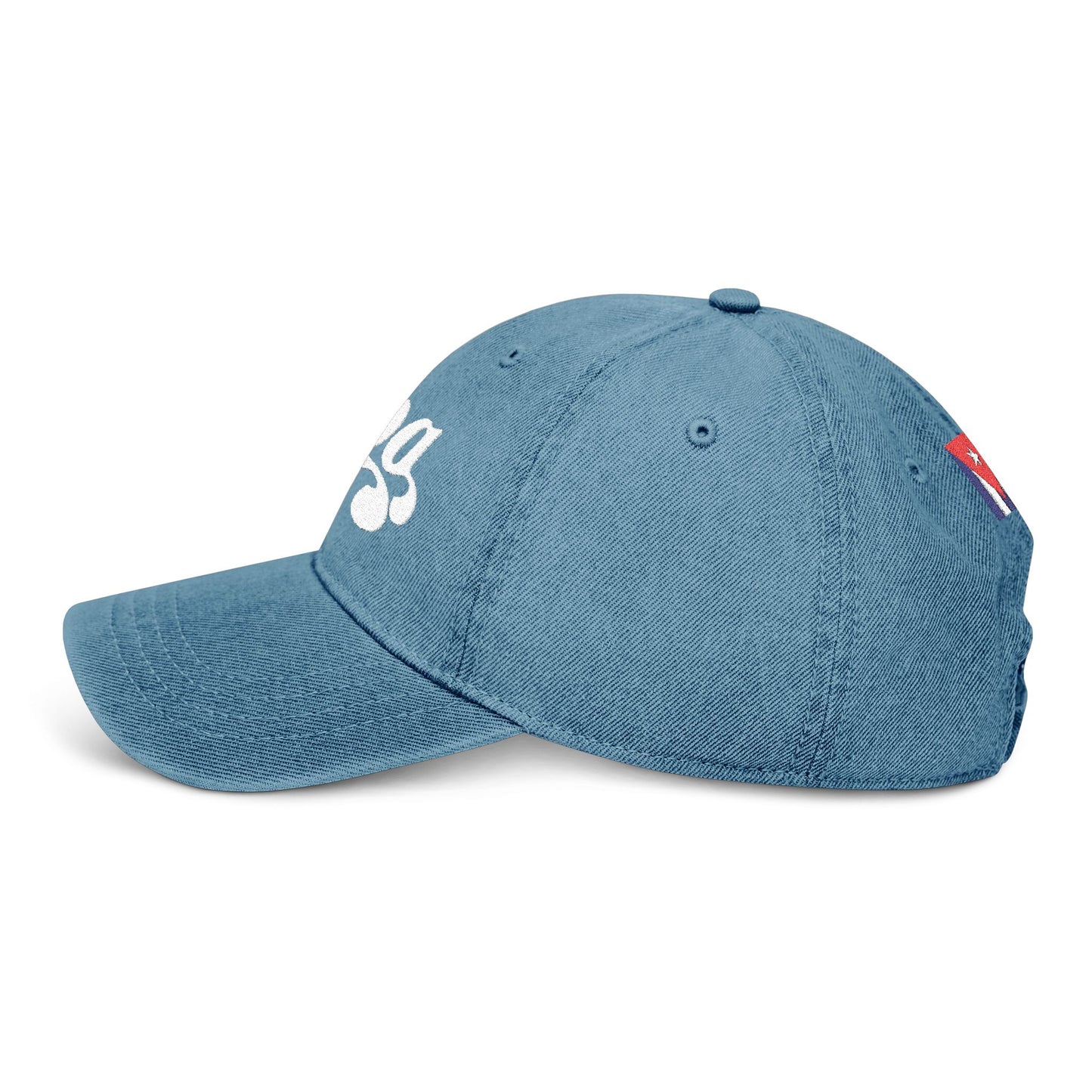 Gorra de Denim Bordada con Estilo – Para los que Aman a Cuba