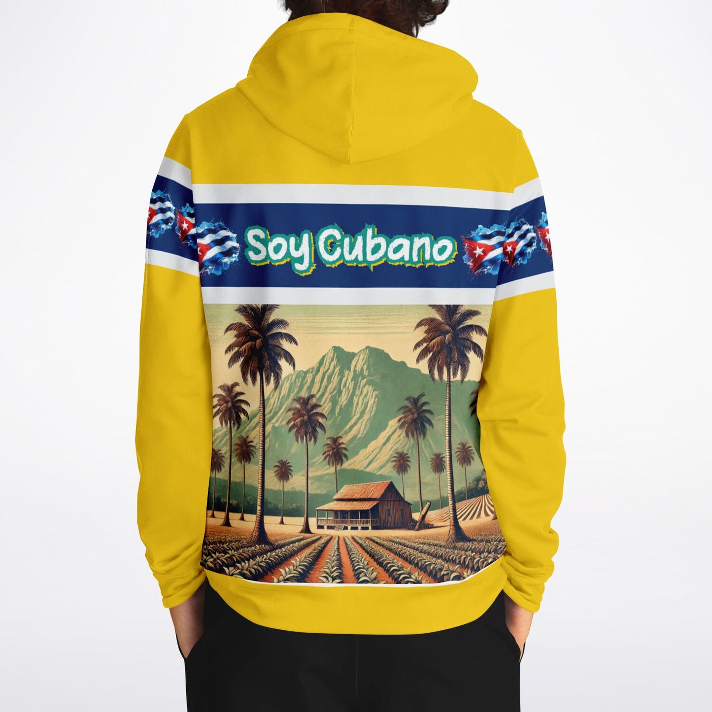 Hoodie, Soy Cubano – Orgullo del Campo (Yellow color)