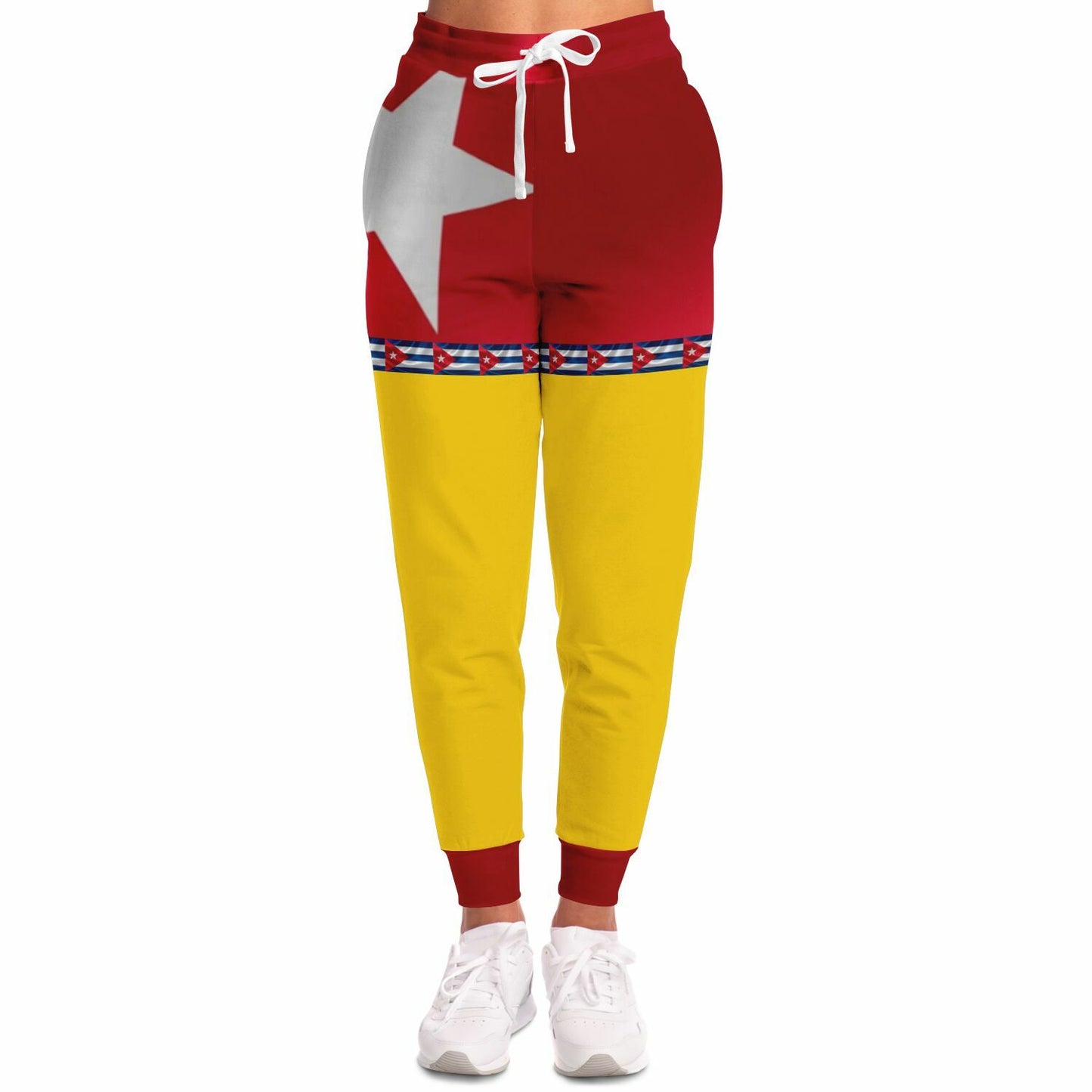 Jogger Pants Cubano – Orgullo que Camina, Yellow Bottom