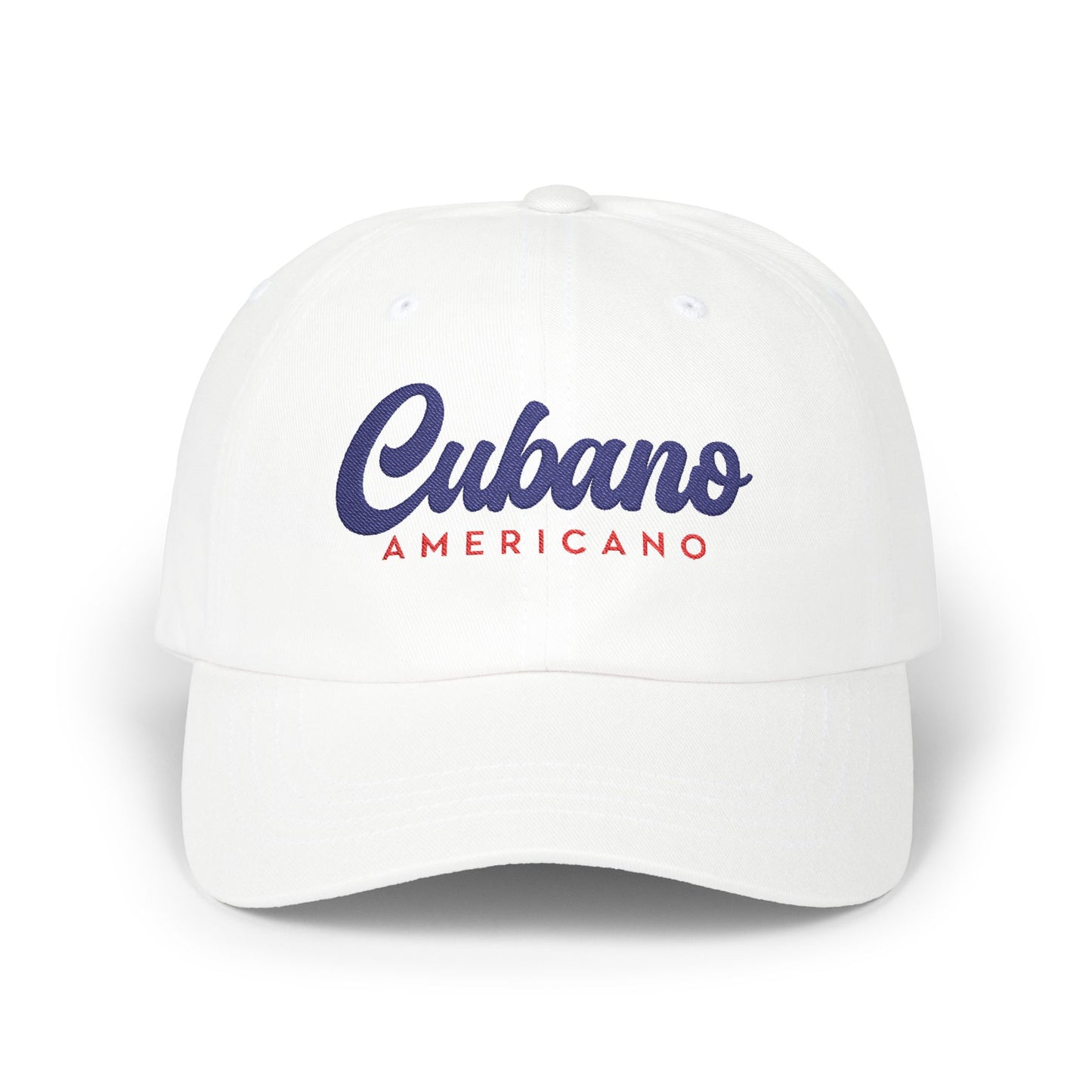 Classic Dad Cap with 'Cubano Americano' Embroidery