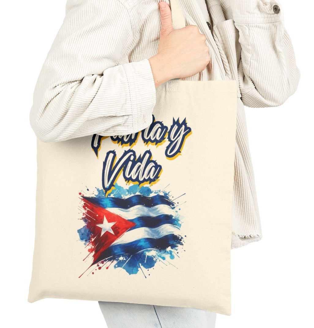 Tote Bag Bolsa Cubana – Patria y Vida con Orgullo Cubano, Estilo con Conciencia, para tu Día a Día