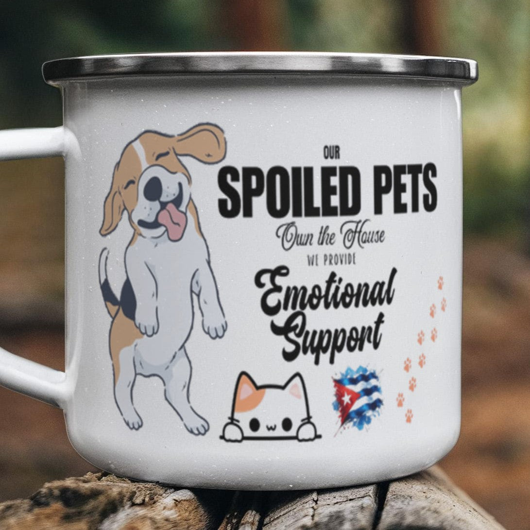 Mug Stainless-Steel Enamel – Spoiled Pets Own the House