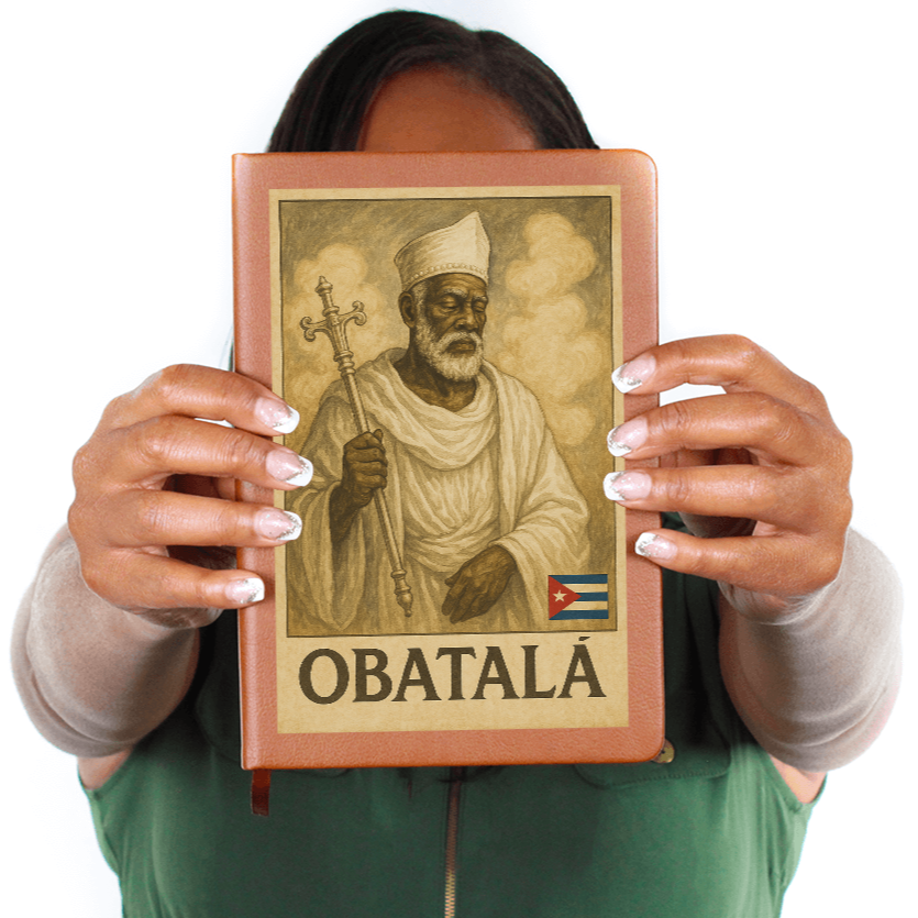 Leather Journal – Obatalá Paz, Sabiduría y Luz en tu Escritura