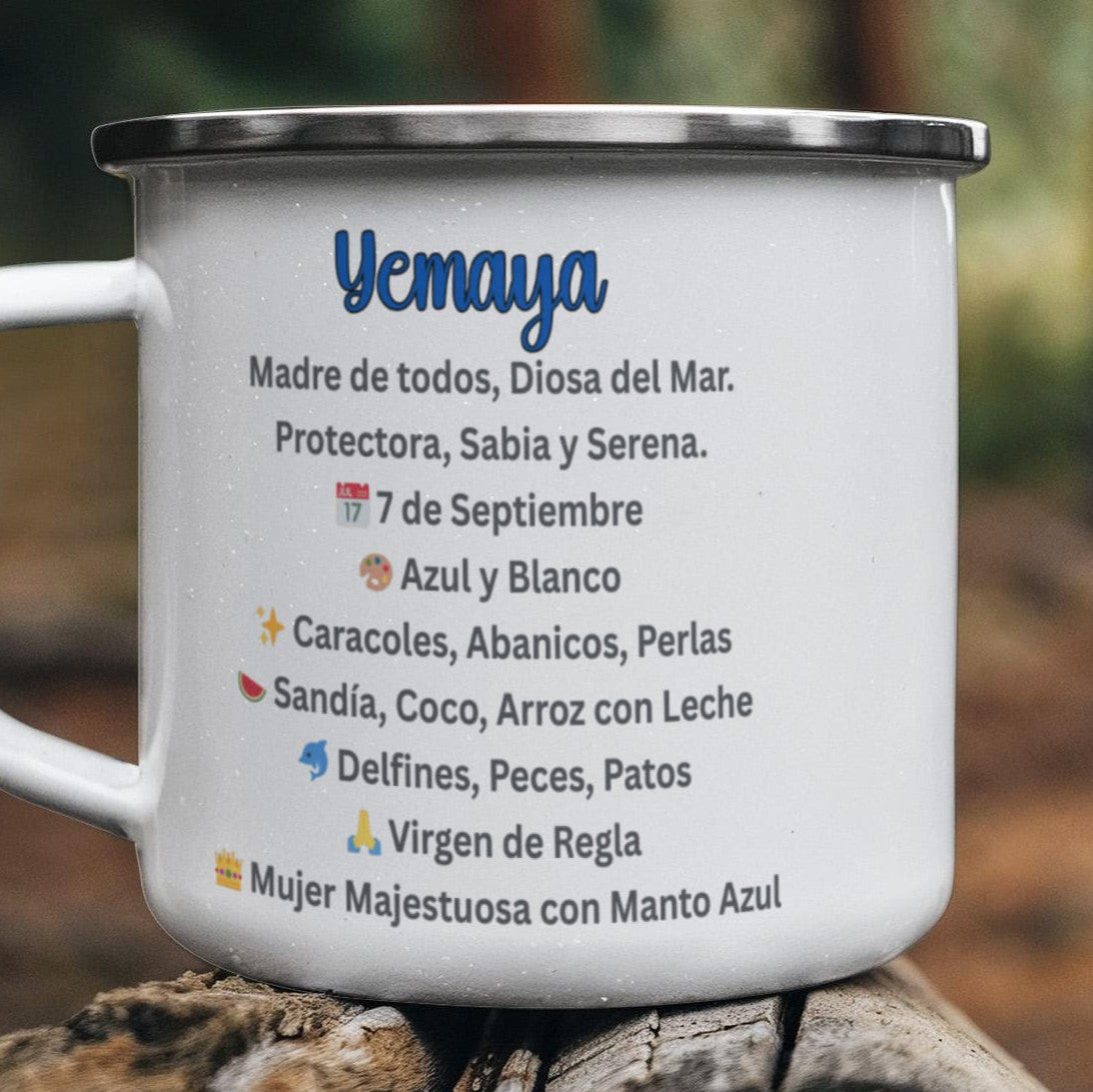 Yemayá Custom Mug Acero Inoxidable – Amor de Madre y Poder del Mar