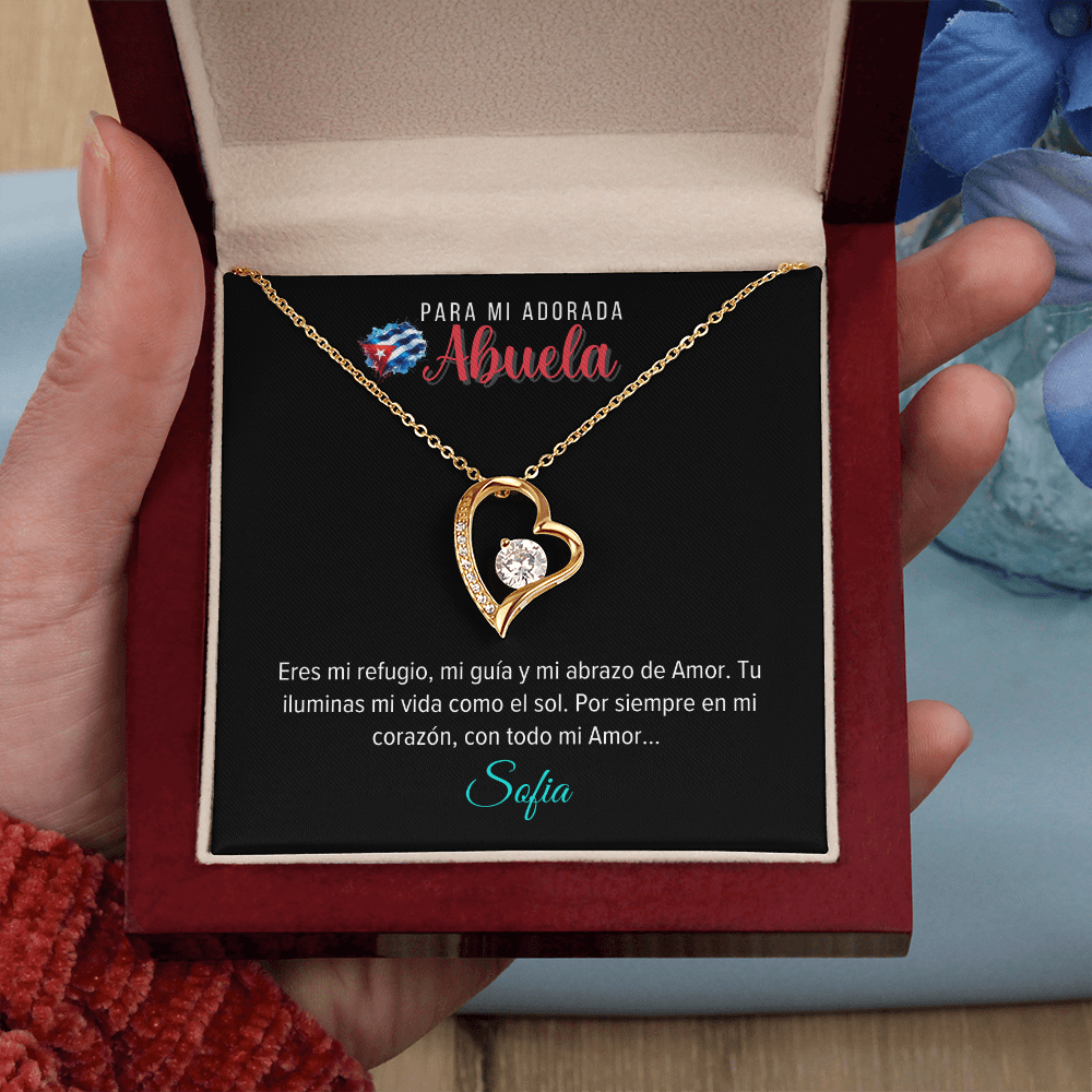 Collar Personalizado Para Abuela - "Forever Love Necklace"