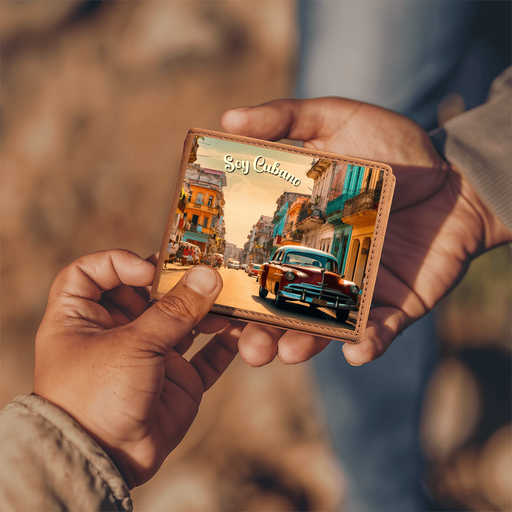 Men Wallet, Billetera - Soy Cubano, Habana Vieja Carros Clasicos