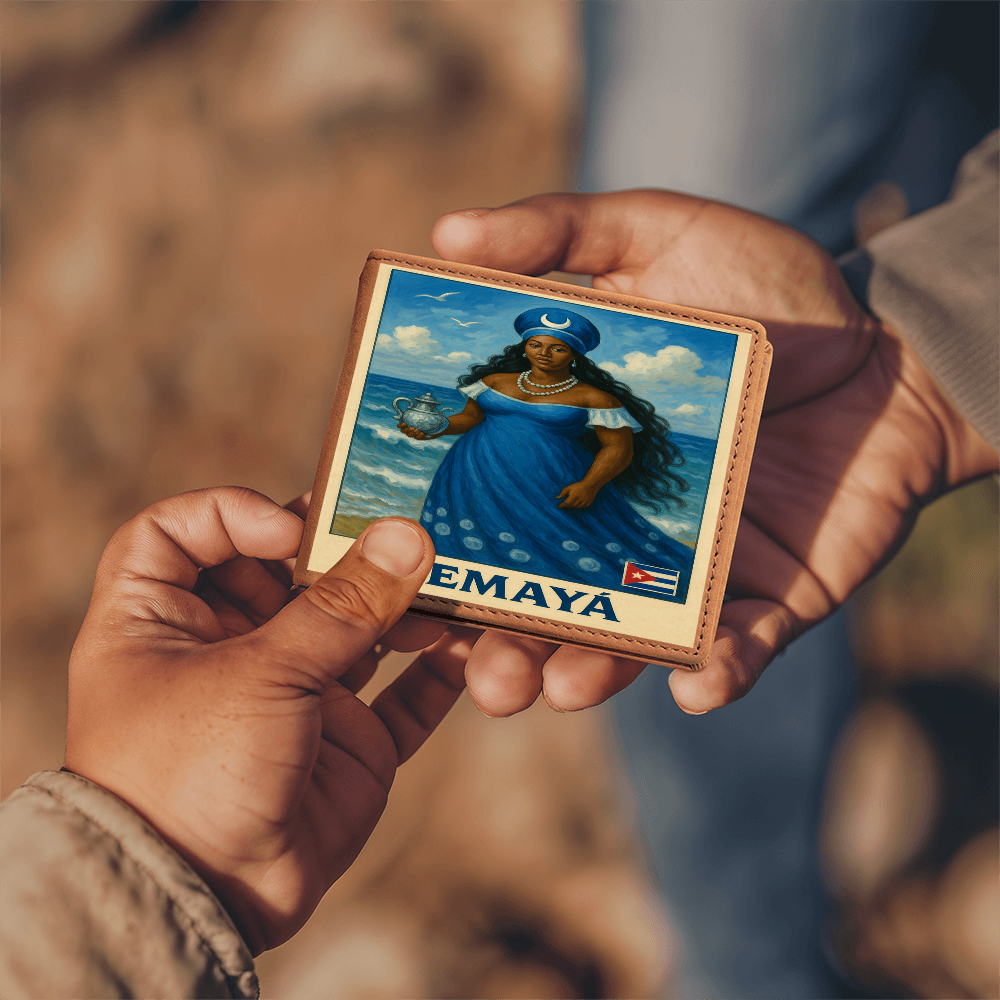 Men Wallet, Billetera – Yemayá Madre del Mar y Protectora de tu Camino