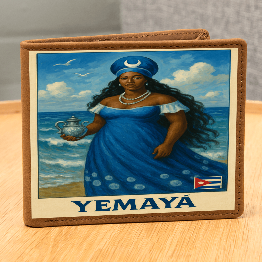 Men Wallet, Billetera – Yemayá Madre del Mar y Protectora de tu Camino