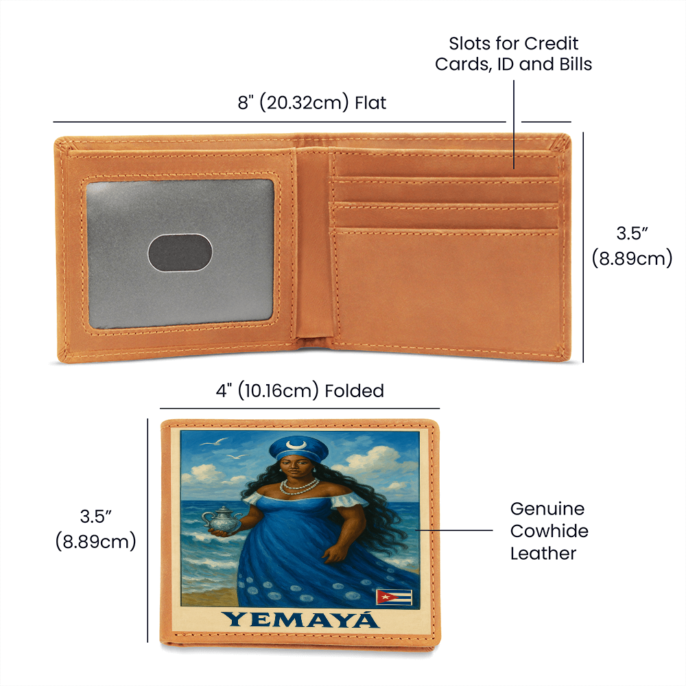 Men Wallet, Billetera – Yemayá Madre del Mar y Protectora de tu Camino