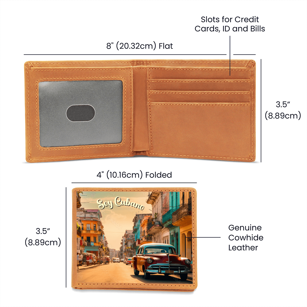 Men Wallet, Billetera - Soy Cubano, Habana Vieja Carros Clasicos