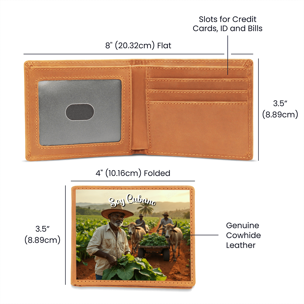 Men Wallet, Billetera - Soy Cubano Orgulloso Guajiro