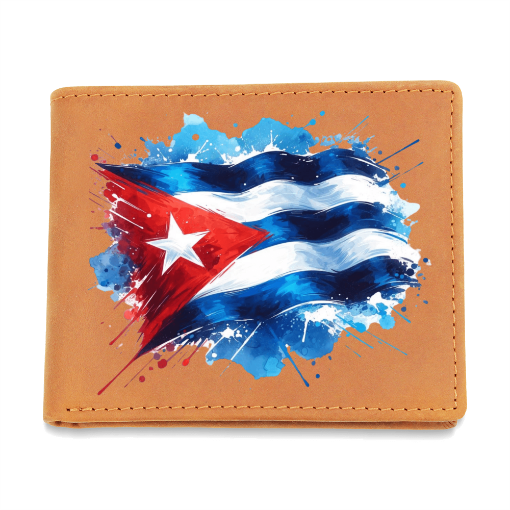 Men Wallet, Billetera Soy Cubano – Proud Cuban Flag Design