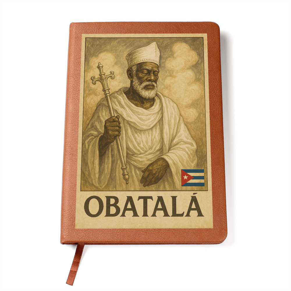 Leather Journal – Obatalá Paz, Sabiduría y Luz en tu Escritura