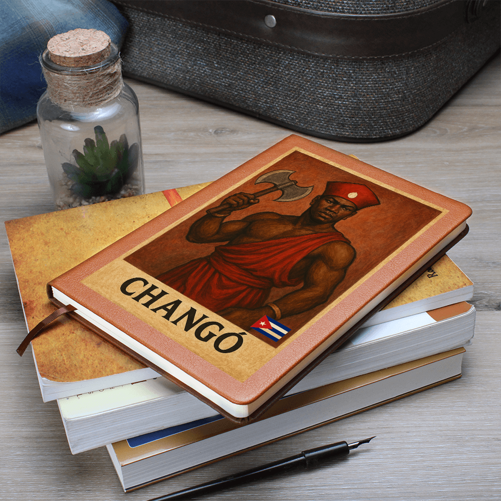 Leather Journal – Changó Fuerza, Fuego y Justicia en Cada Página