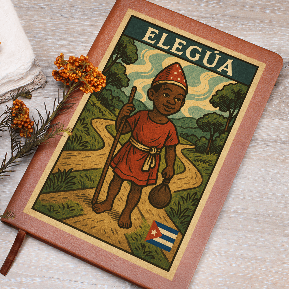 Leather Journal – Eleguá Abre Caminos para tu Espíritu y Escritura