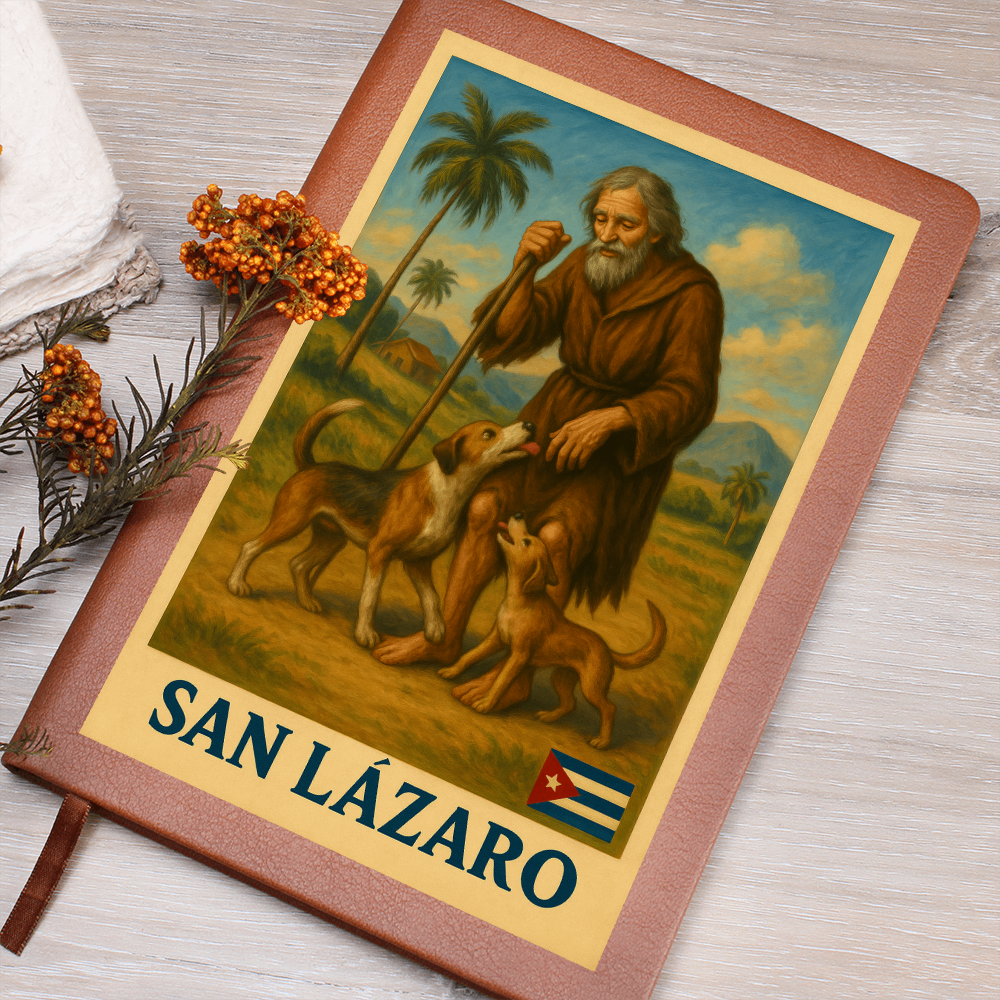 Leather Journal San Lázaro – Fe, Milagro y Fortaleza en tu Escritura