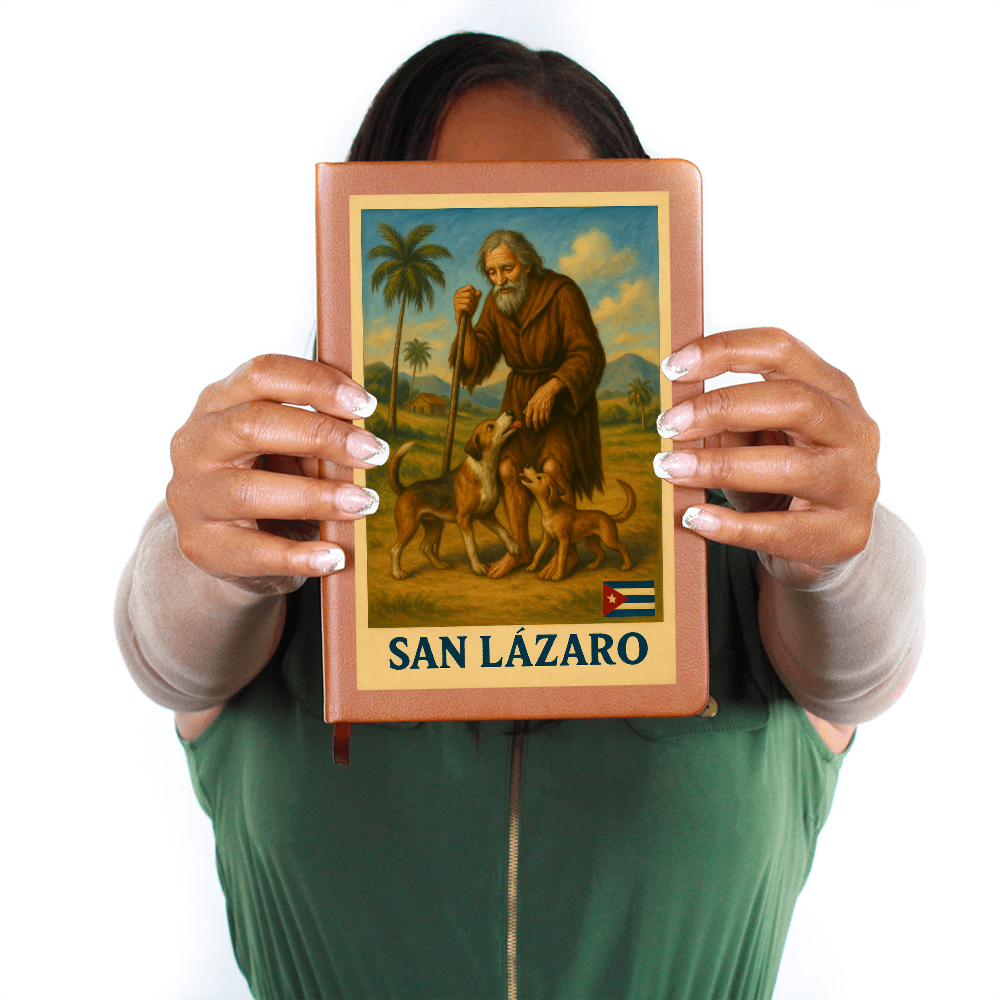 Leather Journal San Lázaro – Fe, Milagro y Fortaleza en tu Escritura