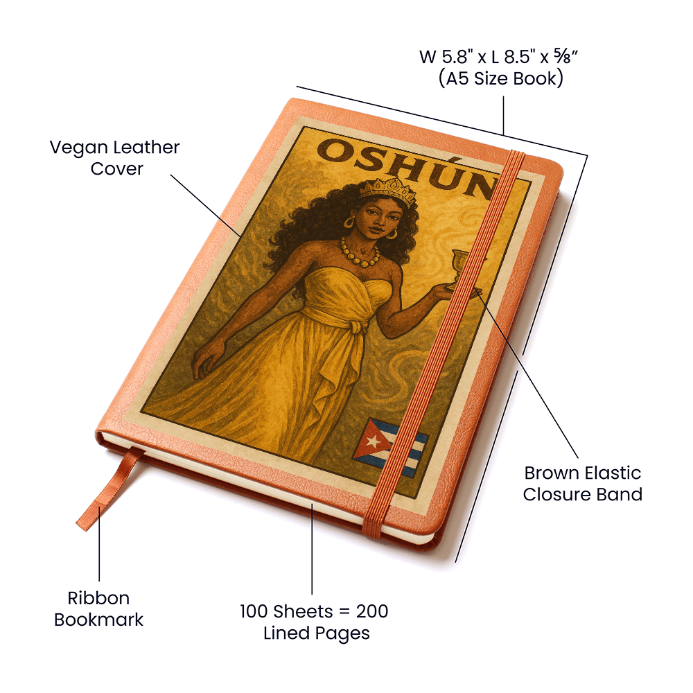 Leather Journal – Oshún Elegancia y Poder Afro-Cubano para el Alma