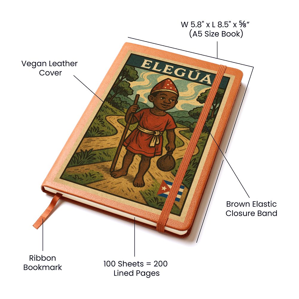 Leather Journal – Eleguá Abre Caminos para tu Espíritu y Escritura