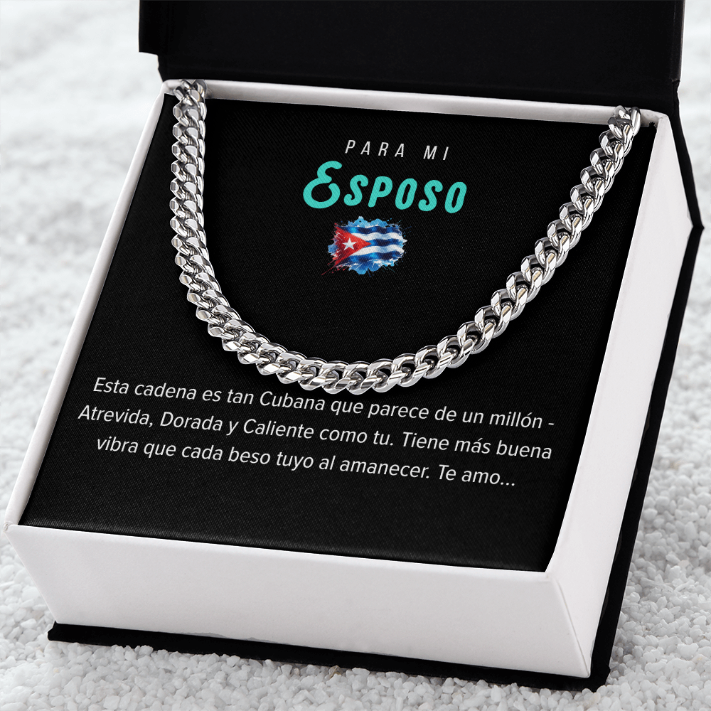 Cadena Cubana Pary mi Esposo – Classic Gold for Cuban Bros