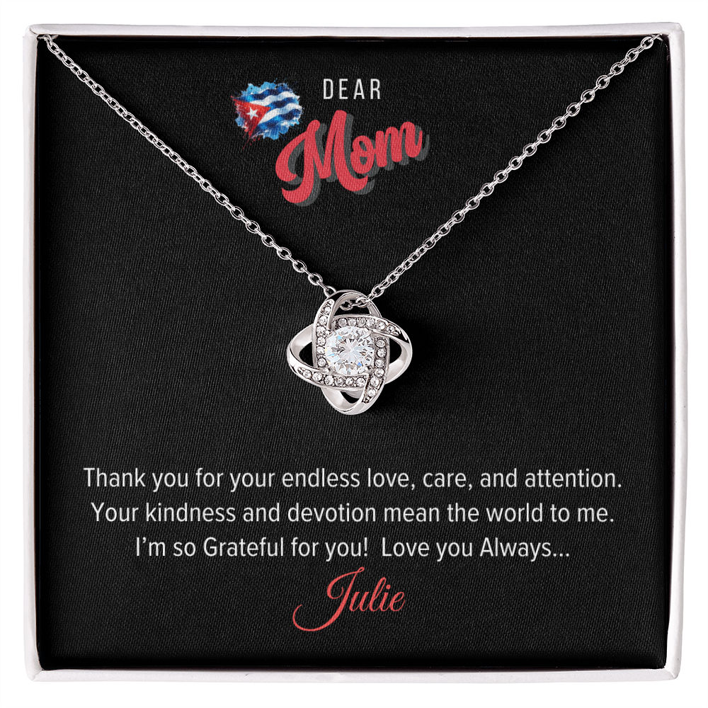 Love Knot Necklace - Personalized for Mother
