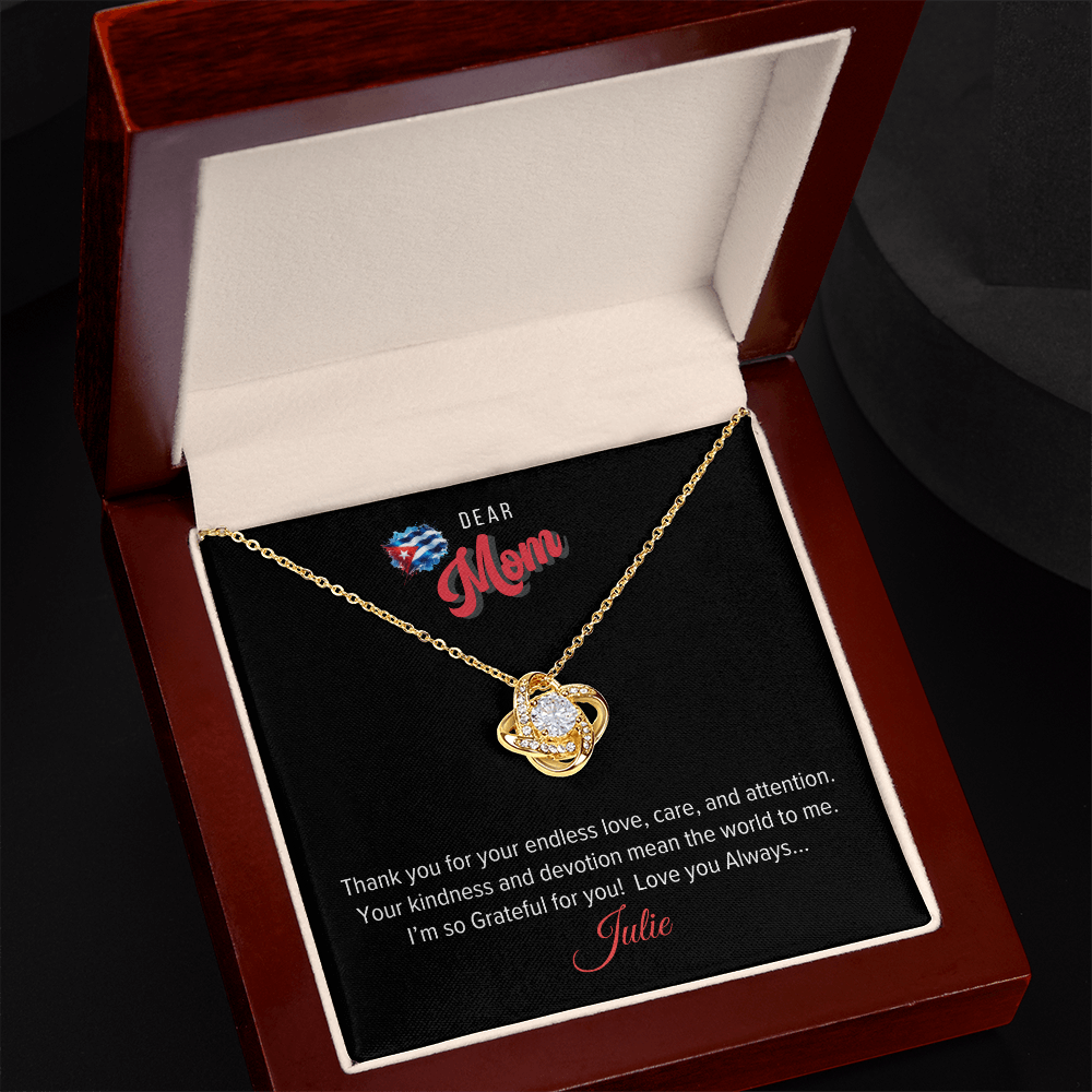 Love Knot Necklace - Personalized for Mother
