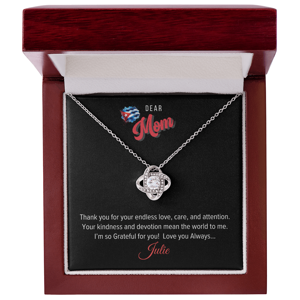 Love Knot Necklace - Personalized for Mother