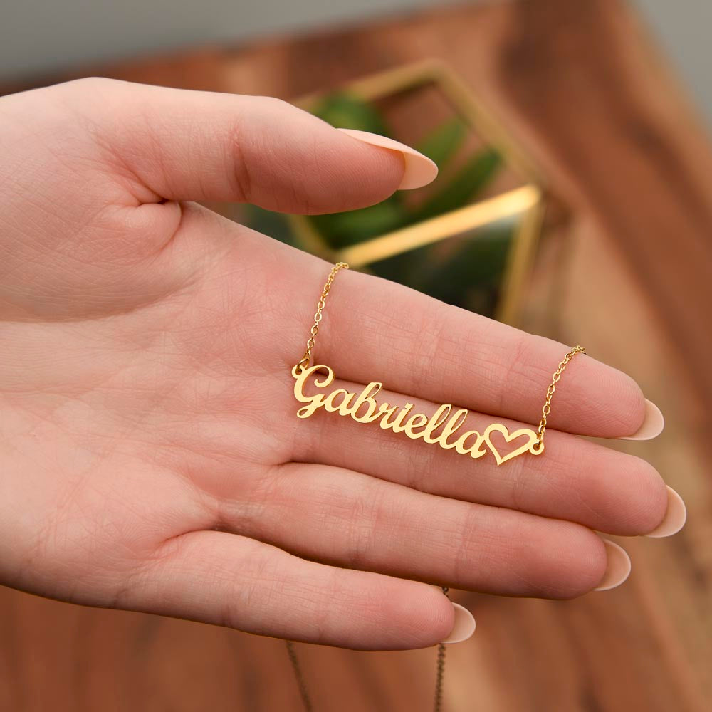 Heart Name Necklace - Personalized for my Daughter