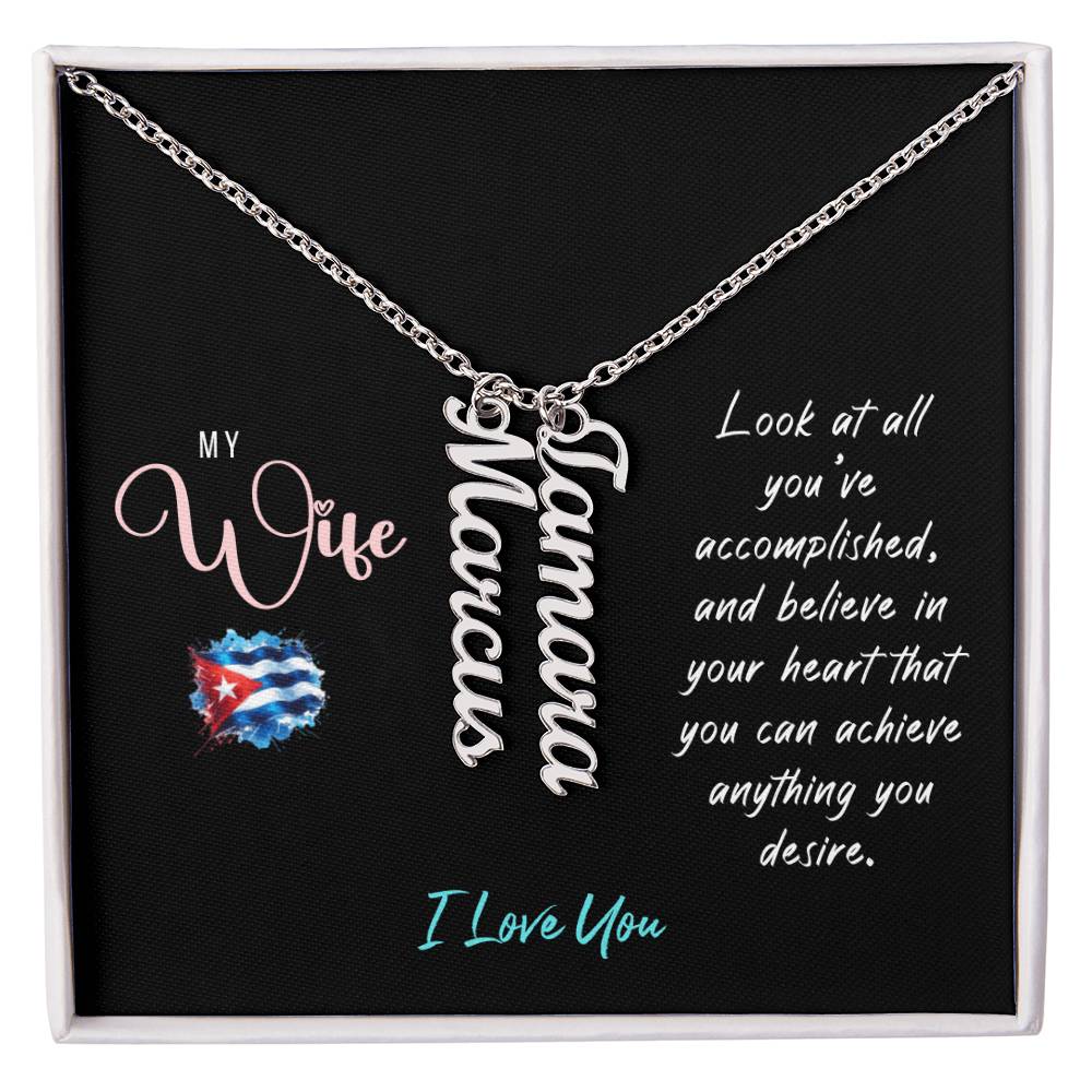 Multi Name Necklace - Personalized for my Wife