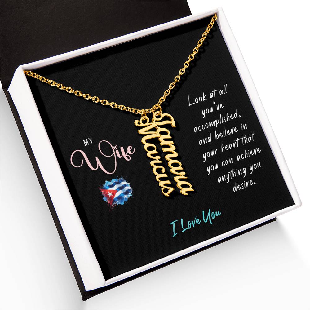 Multi Name Necklace - Personalized for my Wife