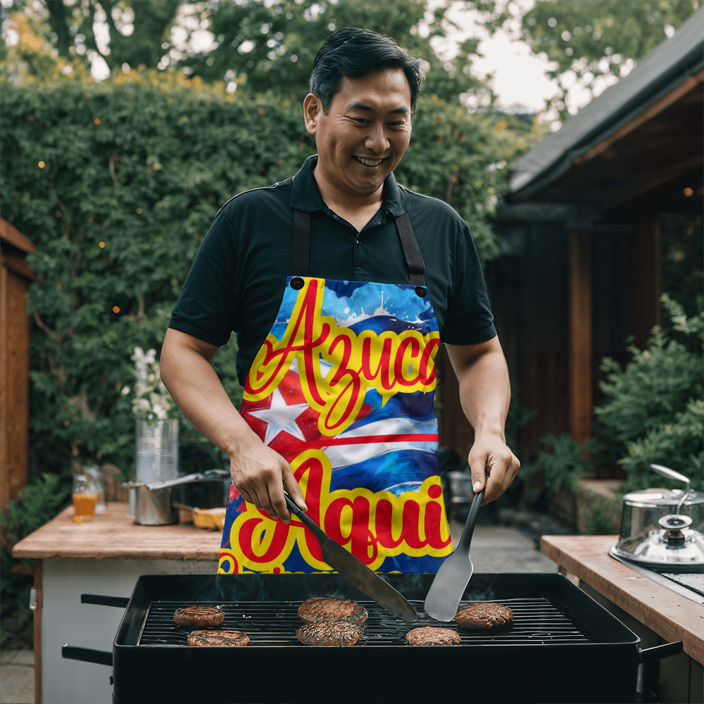 Aprons, Delantal Cubano - Azuca Aqui Cocinamos con SALSA