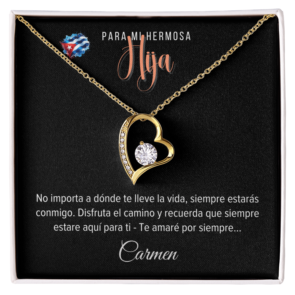 Forever Love Necklace - Collar Personalizado para Hijas