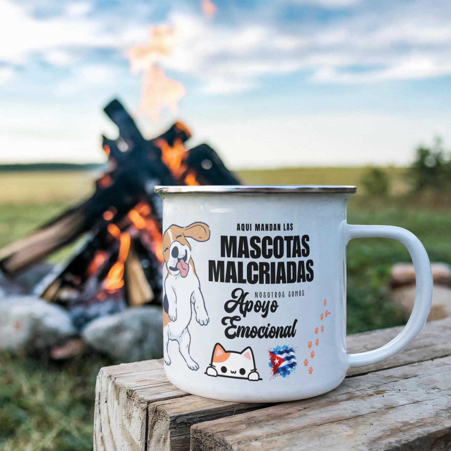 Taza de Acero Inoxidable – Aquí Mandan las Mascotas Malcriadas