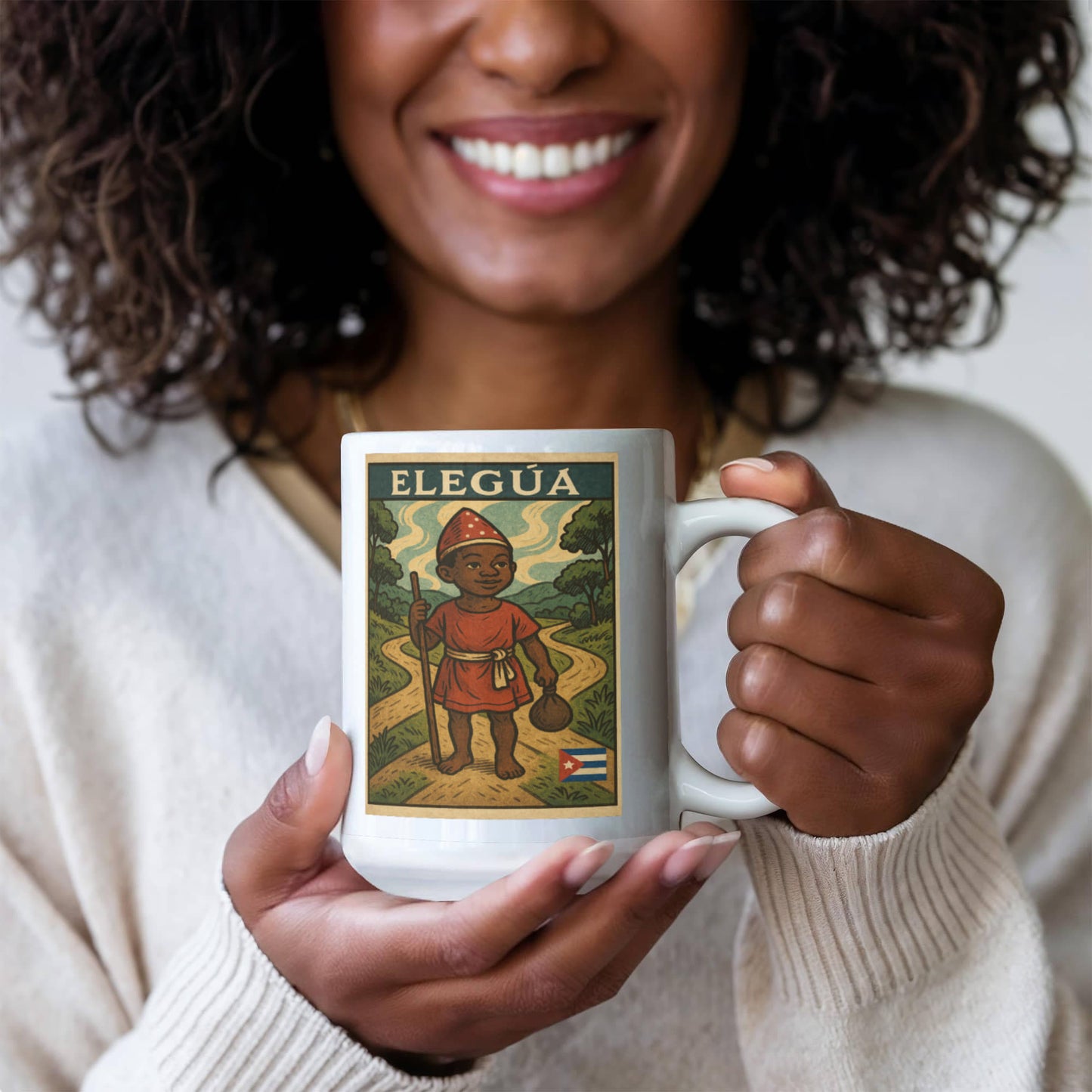 Eleguá Ceramic Mug Custom-made – El Guardián de tus Caminos