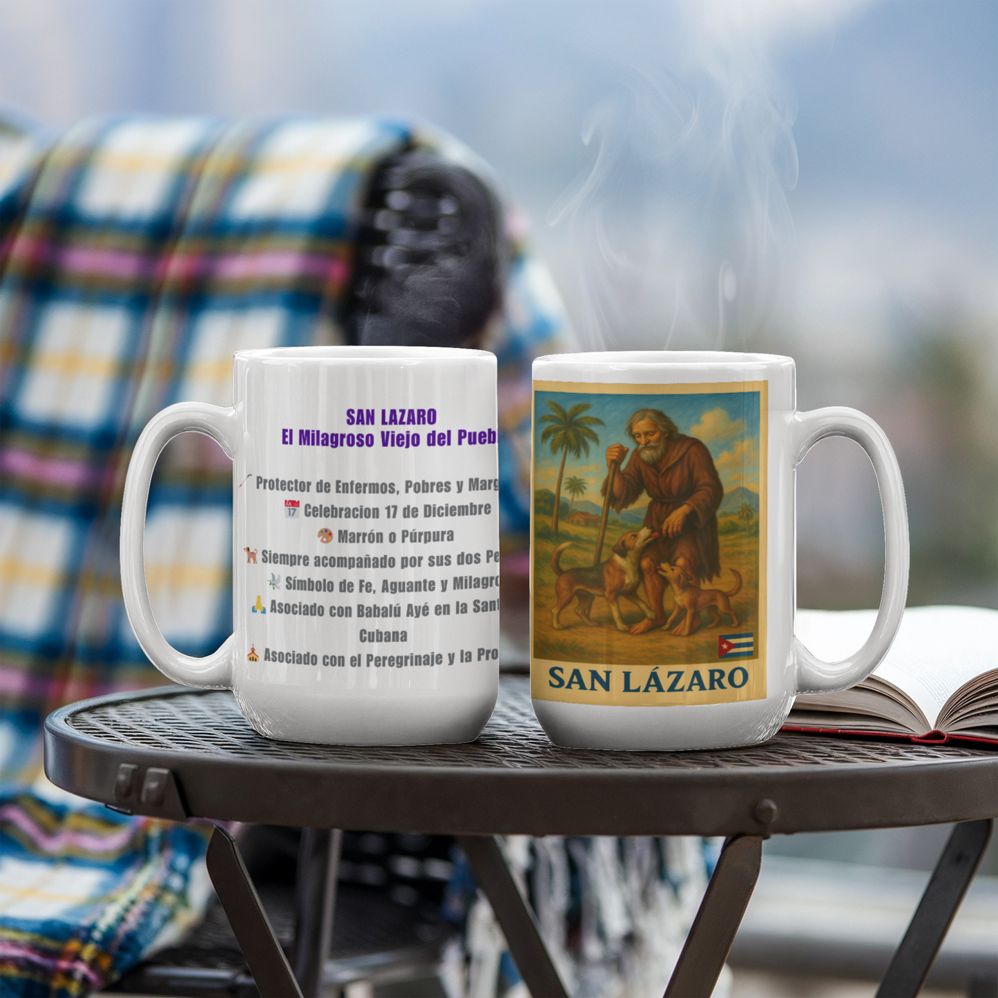 Taza de Ceramica – San Lázaro, Protector de la Fe