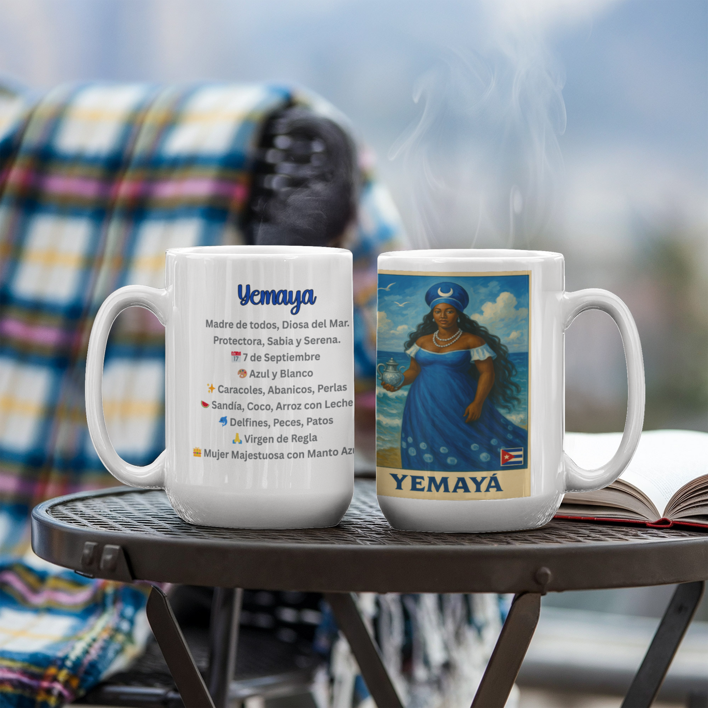 Yemayá Ceramic Mug Custom-made – Amor de Madre y Poder del Mar