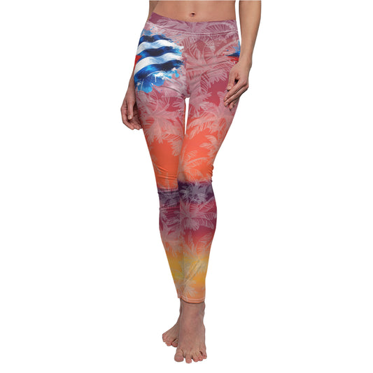 Leggins Estilo Cubano – Tropicales y Casual para Amantes del Sol y la Playa