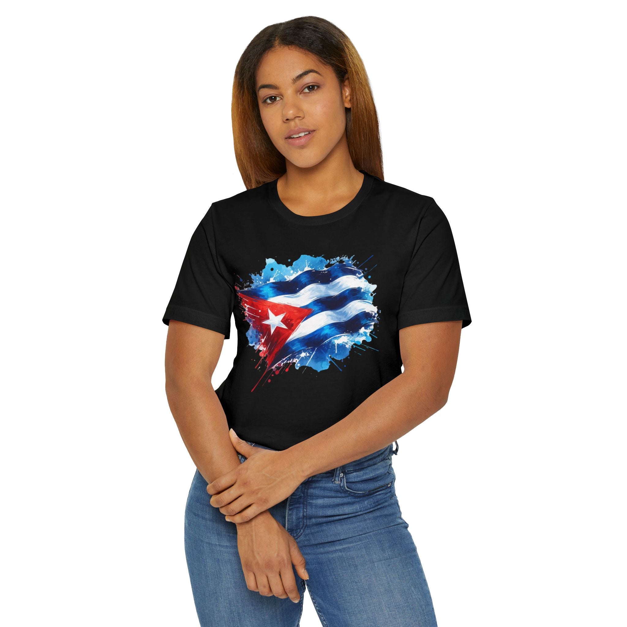 T-shirt Camiseta Bandera Cubana – Orgullo que se Siente y se Lleva Main image