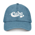 Gorra de Denim Bordada con Estilo – Para los que Aman a Cuba